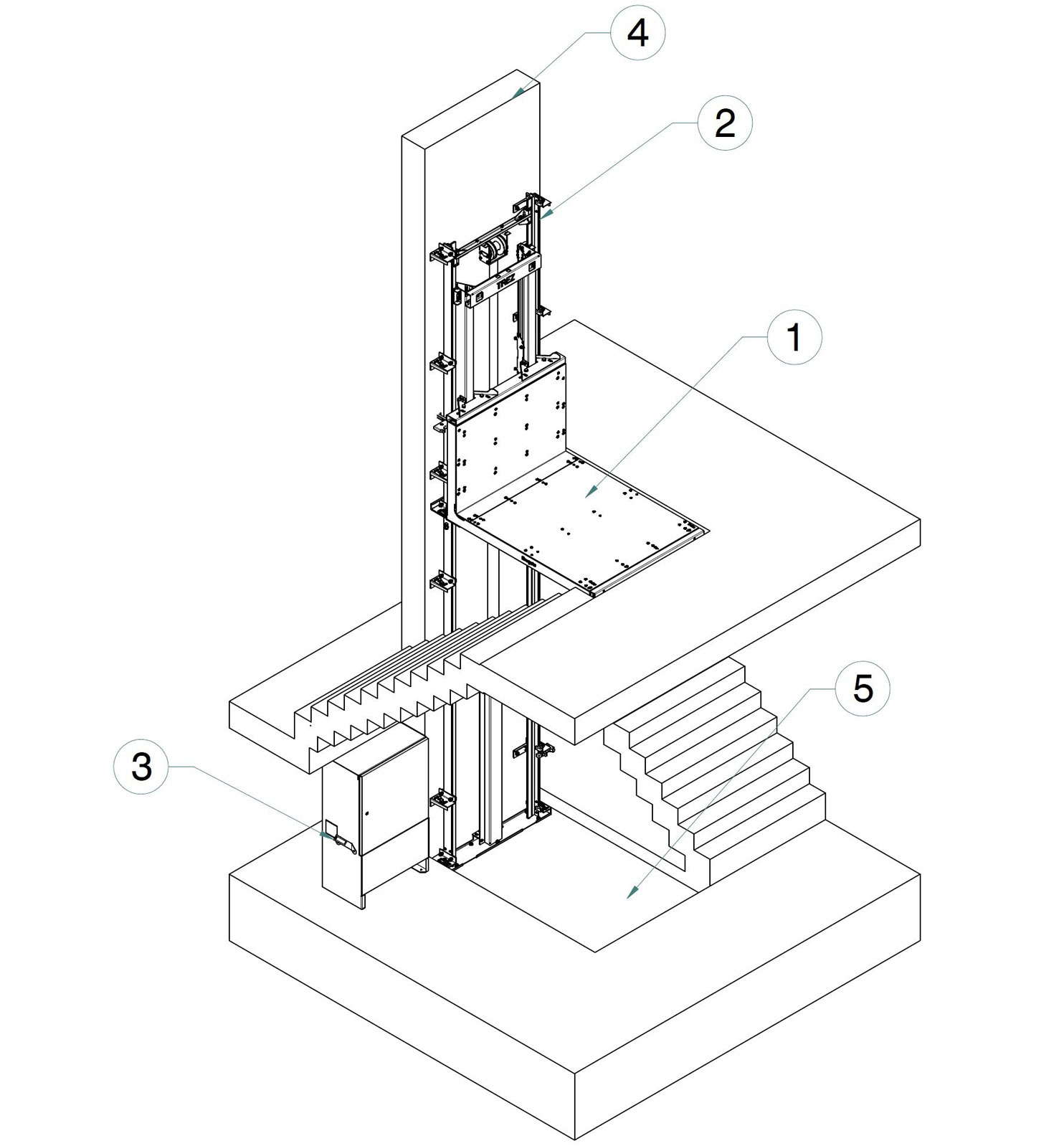 Technical Drawing - Freight Elevator